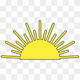 Clipart Rising Sun Png Black And White Stock 28 Collection - Sun Rays Clipart, Transparent Png - half sun png