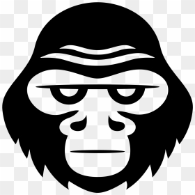 2000 X 2000 - Simple Cartoon Gorilla Face, HD Png Download - gorilla face png