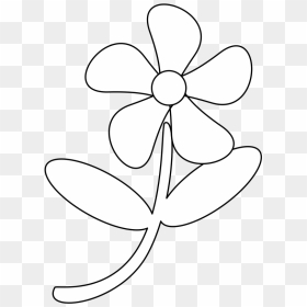 Black White Flower Svg Clip Arts - Illustration, HD Png Download - black and white flower png