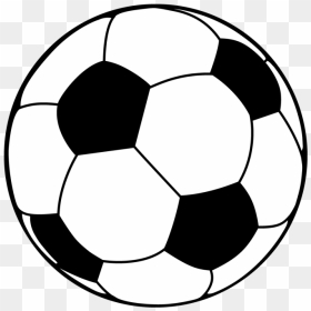 Soccer Or Football - Ball Black And White, HD Png Download - soccer goal png