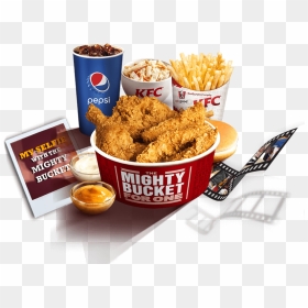 Transparent Kfc Bucket Png - Kfc Menu With Prices Qatar, Png Download - kfc png