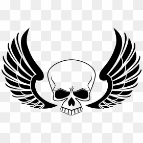 Wing Tattoo Png, Transparent Png - skull tattoo png