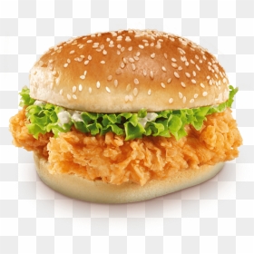 Double Crunch Burger Kfc, HD Png Download - kfc png