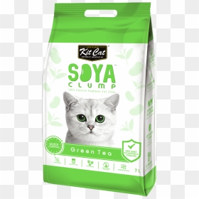Kit Cat Soya Clump Soybean Litter - Kitcat Soya Clump Green Tea, HD Png Download - green tea png