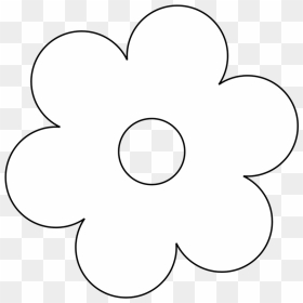 Transparent Black And White Flowers Png - Flower Clip Art Pattern Black And White, Png Download - black and white flower png