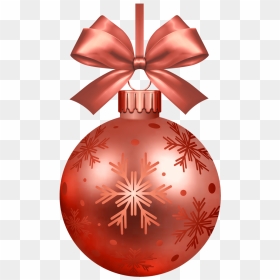 Christmas Decoration Element - Christmas Tree Decorations Png, Transparent Png - red christmas ornament png