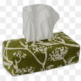 Frangipani Avocado Tissue Box Cover - Bag, HD Png Download - tissue box png