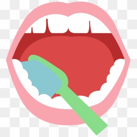 Tooth Brushing Toothbrush Clip Art - Clipart Brush Your Teeth, HD Png Download - vampire teeth png