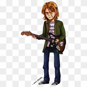 Might Make This Into A Sticker Idk - El Guitar Kurt Cobain, HD Png Download - kurt cobain png
