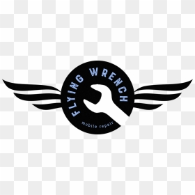 Flying Wrench Mobile Repair Logo - Mobile Repairing Logo Png, Transparent Png - wrench clipart png