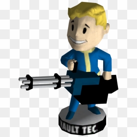 Nukapedia The Vault - Big Guns Vault Boy, HD Png Download - cartoon gun png