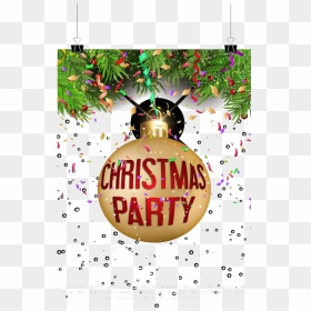 Christmas Party Png Pic - Christmas Party Invitation Frame, Transparent Png - christmas party png