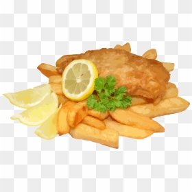 French Fries Png Free Download - Fish And Chips With Lemon, Transparent Png - fish fry png