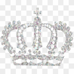 Tiara Transparent Crystal - Silhouette King Crown Png, Png Download - tiara transparent png