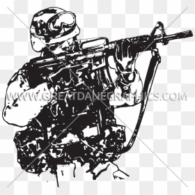 Transparent Us Soldier Clipart - Free Vector Soldier Us, HD Png Download - american soldier png