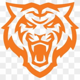 1-color Primary Bengal Logo - Idaho State Bengals Logo, HD Png Download - tiger face png