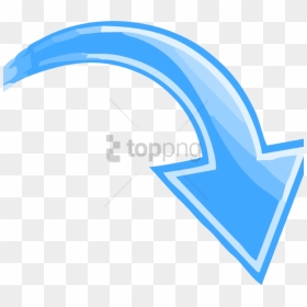 Free Png Arrow Pointing Down Right Png Image With Transparent - Curved Arrow Pointing Down, Png Download - arrow pointing down png