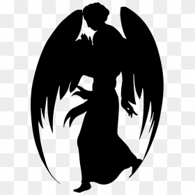Medieval Angel Silhouette - 天使 イラスト シルエット フリー, HD Png Download - angel silhouette png