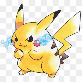 Pikachu Ken Sugimori Art, HD Png Download - cute pikachu png