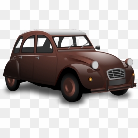 Car Free Download Clip - Old Brown Car Clipart, HD Png Download - classic cars png