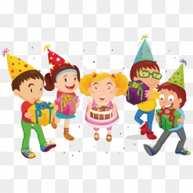 Birthday Hat Clipart Childrens Party - Children's Party Clipart Png, Transparent Png - birthday hat transparent png