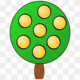 Fruit Tree 4, Yellow Clip Arts, HD Png Download - fruit tree png