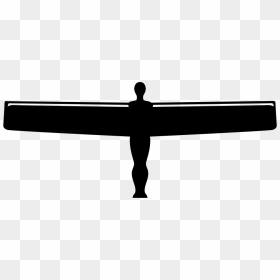Angel Of The North Gateshead - Vector Angel Of The North Silhouette, HD Png Download - angel silhouette png