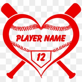 Personalized Baseball Player Heart Pillow Case - Dunking Basketball Clip Art, HD Png Download - baseball heart png