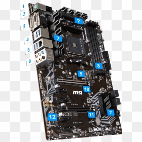 Msi B450 A Pro Max, HD Png Download - motherboard png