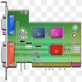 Soundkarte Clipart, HD Png Download - circuit board vector png