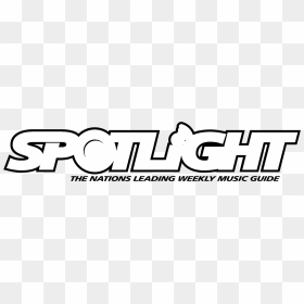 Spotlight Logo Black And White - Calligraphy, HD Png Download - spotlight transparent png