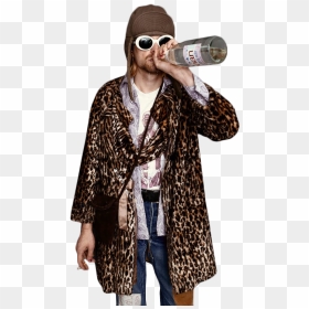 Kurt Cobain Leopard, HD Png Download - kurt cobain png