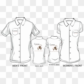 Transparent Collared Shirt Clipart - T Shirt Template, HD Png Download - black t shirt template png