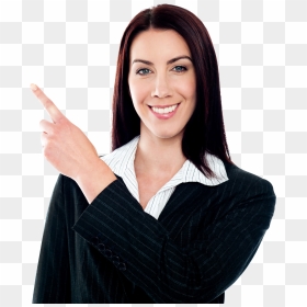 Women Pointing Left Free Commercial Use Png Images - Transparent Background Png Woman Pointing Transparent, Png Download - female png