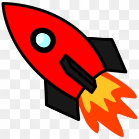 Clip Art At Clker - Red Rocket Clipart, HD Png Download - rocketship png