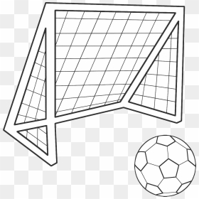 Easy Soccer Goal Drawing, HD Png Download - soccer goal png