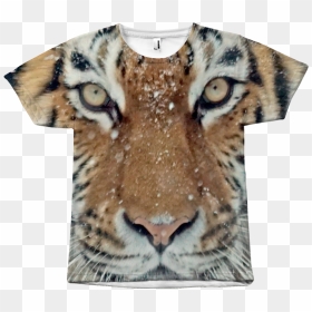 Transparent Tiger Face Png - Tiger Animal Shirt, Png Download - tiger face png