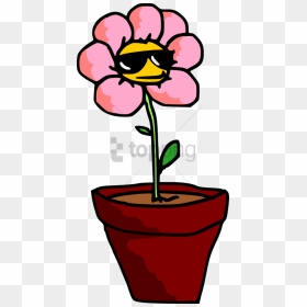 Free Png Plants With Sunglasses Cartoon Png Image With - Transparent Cartoon Flower Pot, Png Download - cartoon sunglasses png