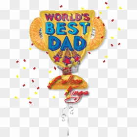 Happy Fathers Day Trophy - Worlds Best Dad Trophy, HD Png Download - happy fathers day png