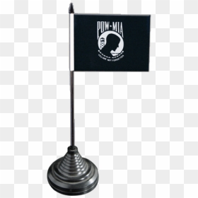 Usa Pow Mia / Black,white Table Flag - Soviet Flag Png, Transparent Png - black and white american flag png