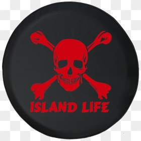 Pirate Life Skull & Crossbones Saltwater Edition Offroad - Skull, HD Png Download - pirate skull png