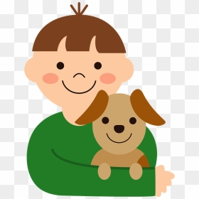 Little Boy Dog Clipart - Cartoon, HD Png Download - little boy png
