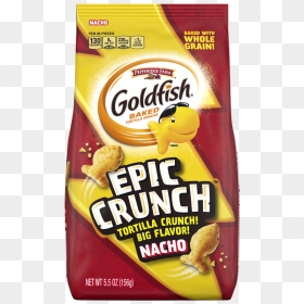 Nacho Tortilla Snacks - Goldfish Epic Crunch Nacho, HD Png Download - tortilla png