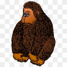 Brown Gorilla Stuffed Toy Svg Clip Arts, HD Png Download - gorilla face png