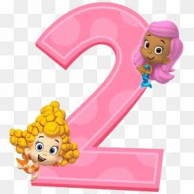 #happybirthday #2 #bubbleguppies - Bubble Guppies Number 2, HD Png Download - bubble guppies png