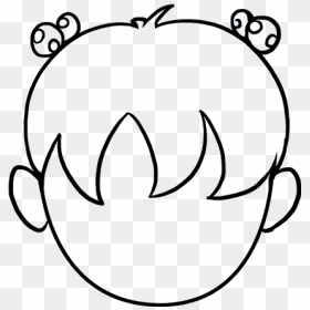 How To Draw Cartoon Hair - Draw Of Hair Easy, HD Png Download - cartoon hair png