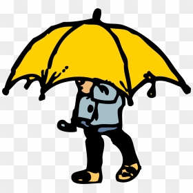 Little Boy Big Umbrella - Boy With Umbrella Clipart, HD Png Download - little boy png
