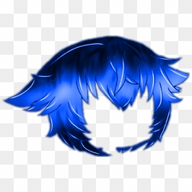 #gacha #gachalife #gachahair #gachalifehair #hair #blue, HD Png Download - cartoon hair png