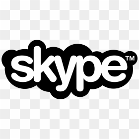 Logo Skype Png - Skype Black Logo Png, Transparent Png - skype icon png