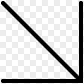 Diagonal Right Arrow Pointing Down, HD Png Download - arrow pointing down png